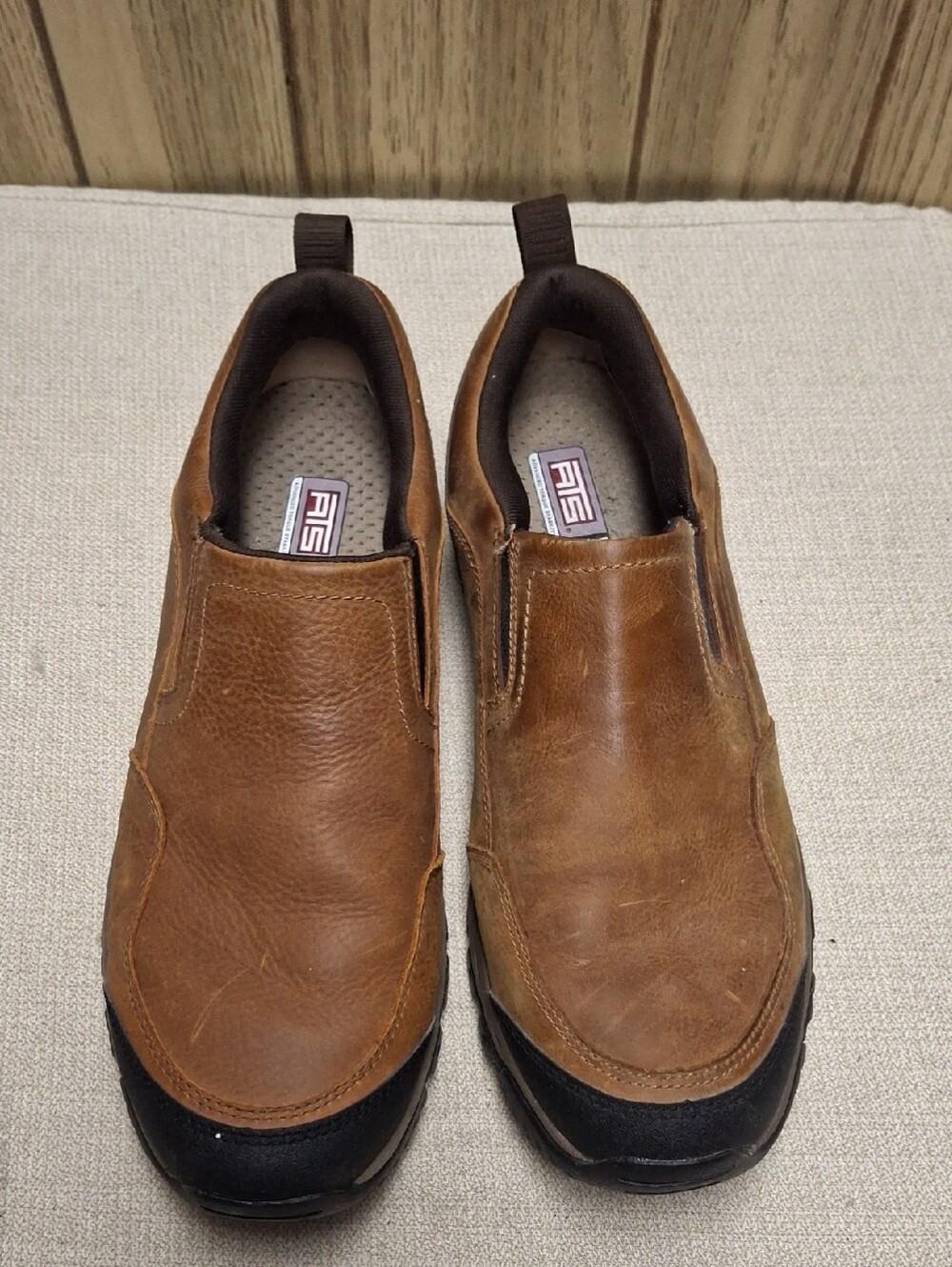 ARIAT MEN'S Hillsdale Slip On Brown Leather Shoes Size 13